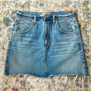 Agolde denim mini skirt